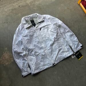 Mens white nautica competition windbreaker